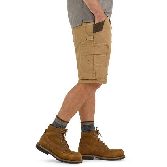 Wrangler Men's Workwear Ranger Short with Stretch, Size 32, Relaxed Fit, Brown - Picture 2 of 4